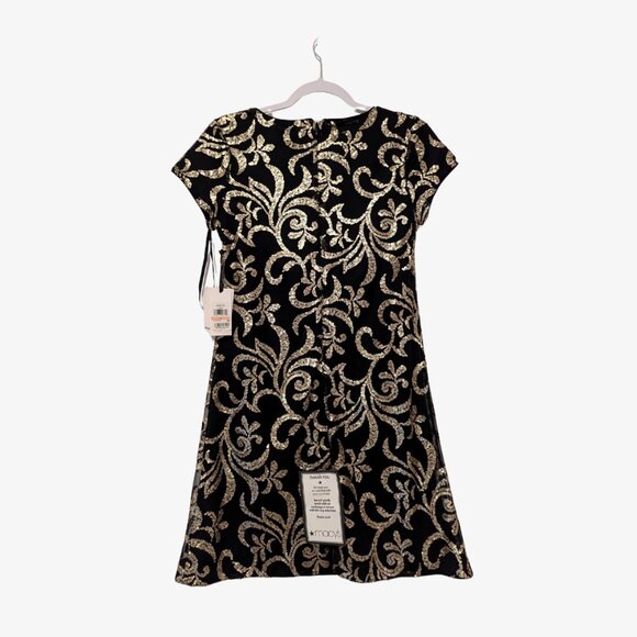 Kensie Black Sequined Cocktail Dress NWT Size 2 - Picture 4 of 11